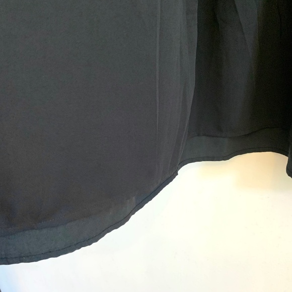 NEW Frank & Oak Short Sleeved Black Wrap Dress Size L - Picture 12 of 14